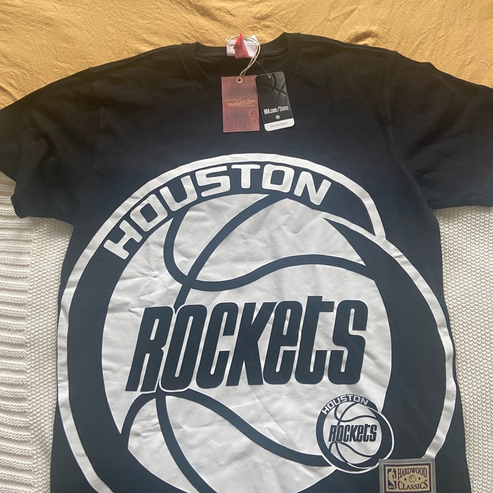 Mitchell & Ness Houston Rockets Black T-Shirt
